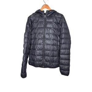 REI CO-OP PUFFER JACKET MEDIUM BLUE QUILTED INSULATED HOODLESS 650 DOWN STYLE